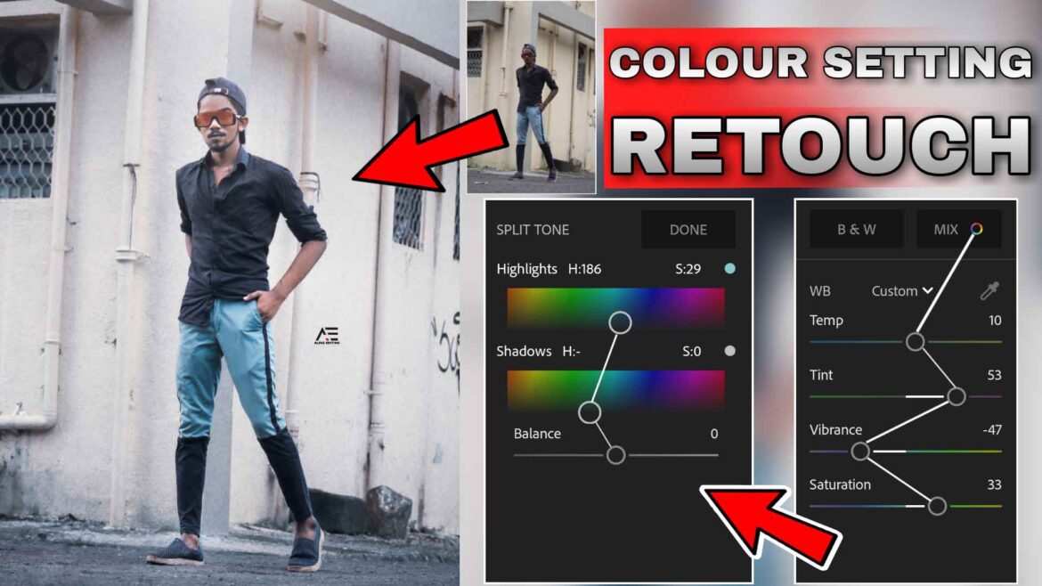 Lightroom professional Retouch Editing in 2 Steps