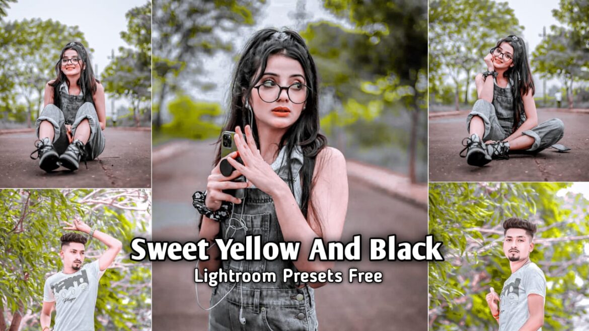 Sweet Yellow and Black Lightroom Preset Download | BRD Editz