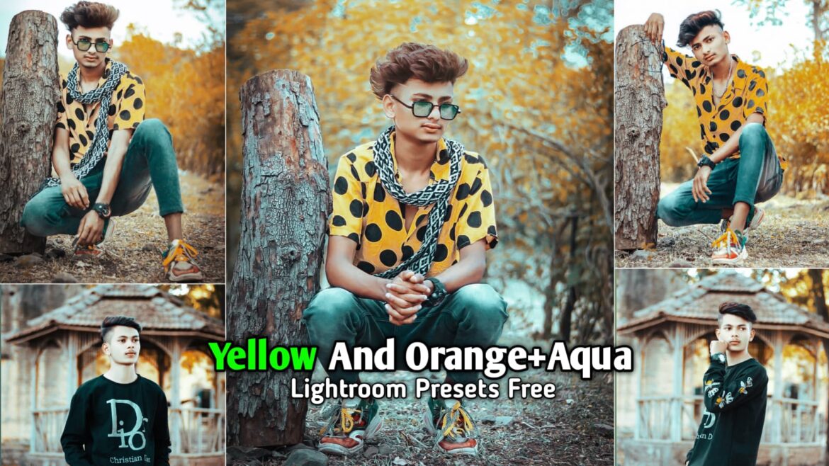Yellow and Orange + Aqua Lightroom Presets Free | BRD Editz