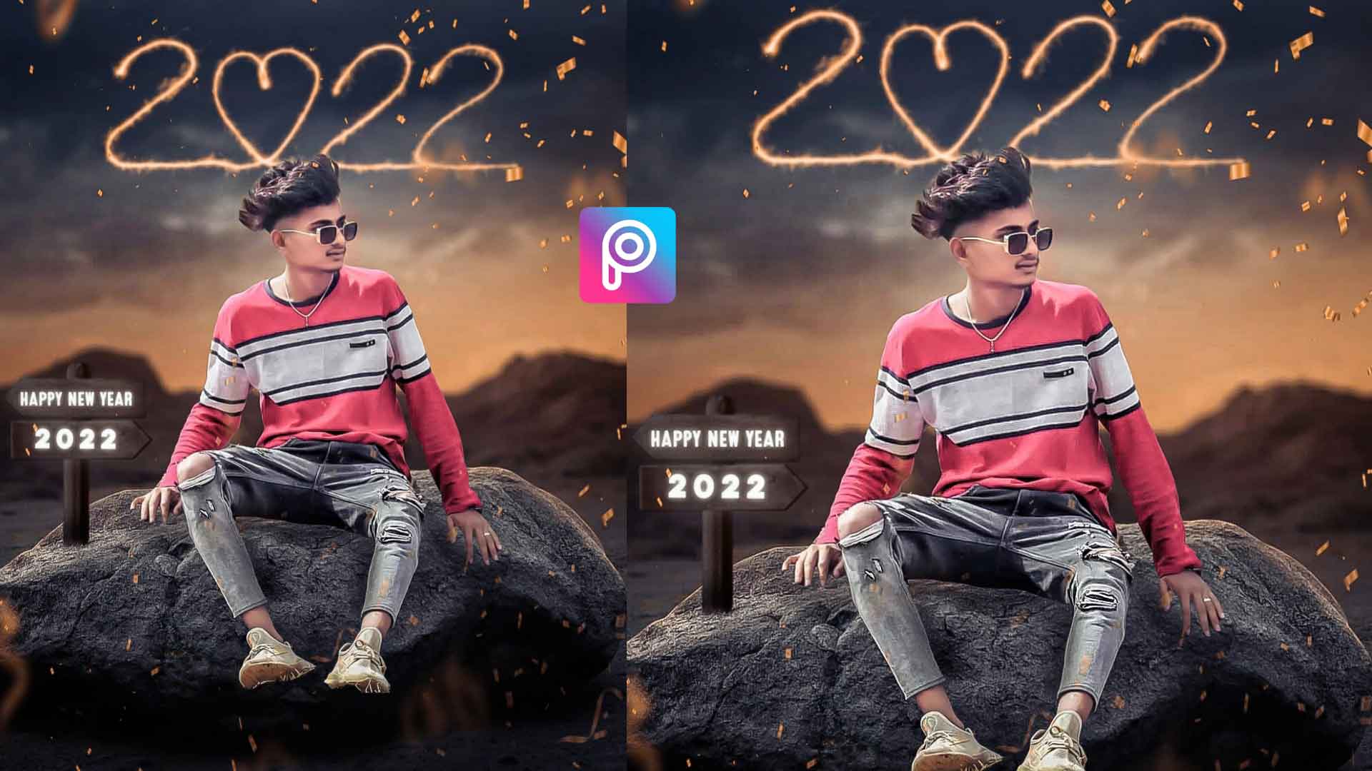 Happy New Year Photo Editing Background 2022 | Alfaz Creation