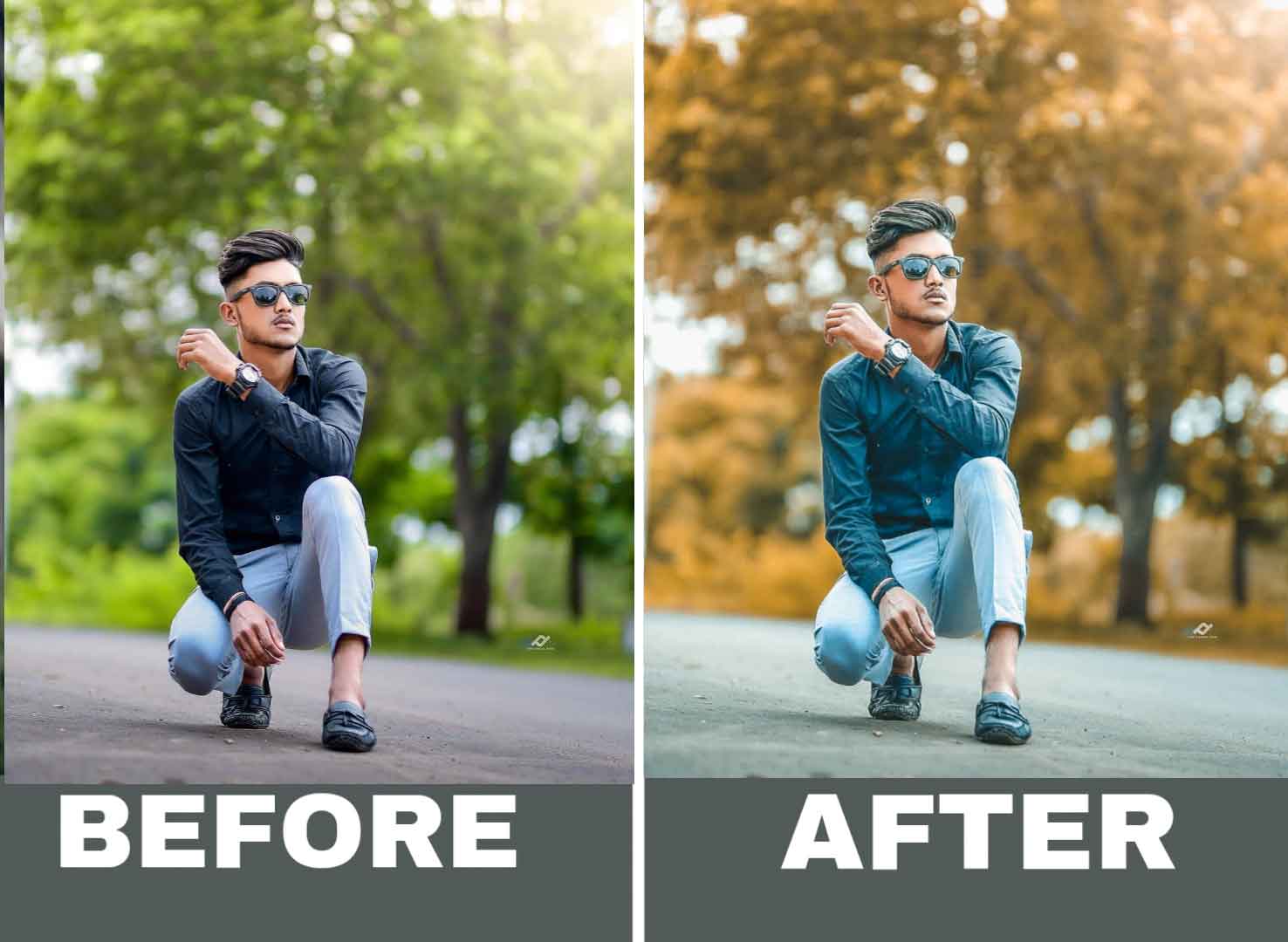 Before and after lightroom presets