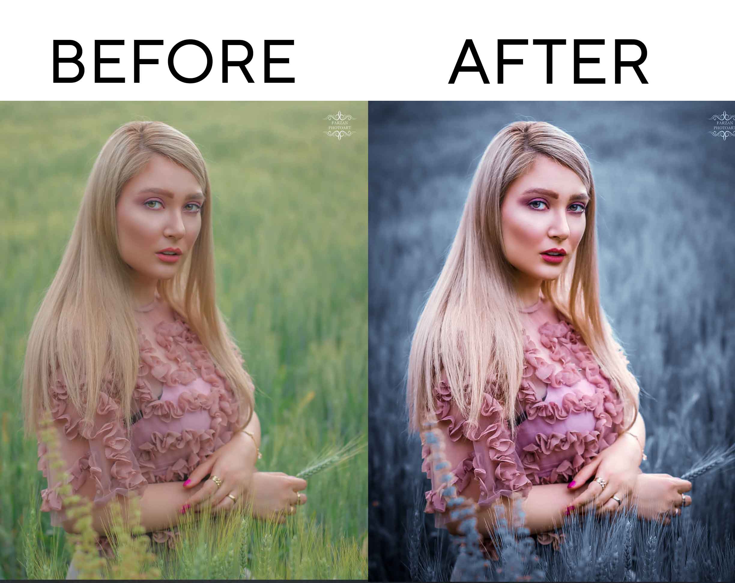 Before and after latest preset