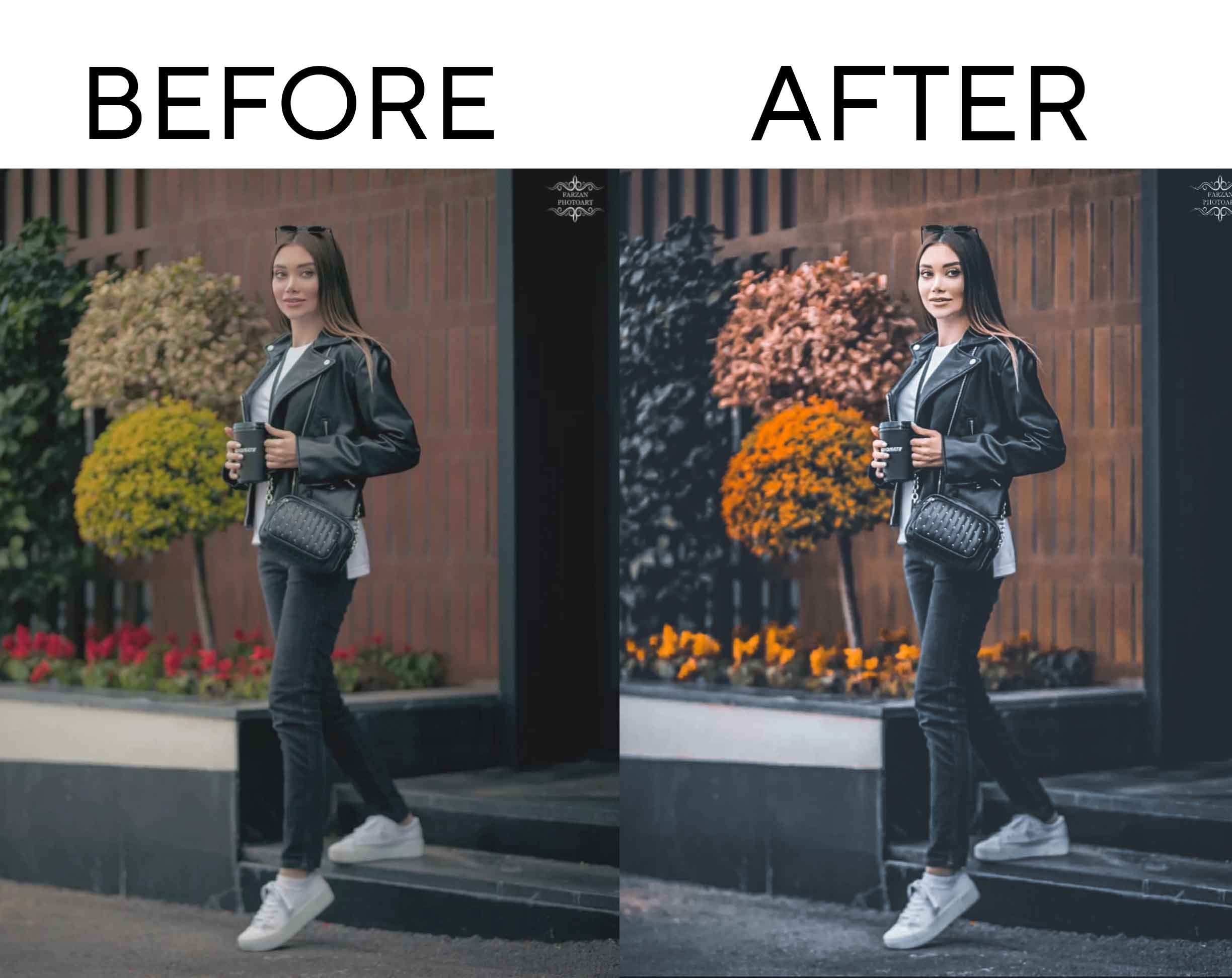 Before and after latest preset